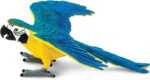 Safari Ltd. Blue and Gold Macaw Figurine - Detailed 4.5" Plastic Bird Figure - Educational Toy for Boys, Girls, and Kids Ages 3+ - Image 2