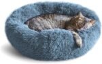 Whiskers & Friends Cat Bed, Cat Beds for Indoor Cats Washable, Orthopedic Soft Fluffy Round Calming Pet Bed for Small to Large Kitty Kittens & Dogs, Small Dog Beds & Furniture - Image 2