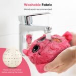 Petbobi Interactive Dog Toys for Boredom - Moving Dog Toy for Stimulating Play, Pet Plush Squeaky Ball for Small Medium Breeds with 4 Batteries, Pink - Image 5