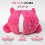 Petbobi Interactive Dog Toys for Boredom - Moving Dog Toy for Stimulating Play, Pet Plush Squeaky Ball for Small Medium Breeds with 4 Batteries, Pink - Image 6