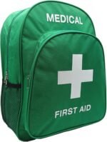 Red Emergency Bag First Aid Backpack Empty Medical First Aid Bag Treatment Trauma Bags for Camping Pet Dog Cat (Green White) - Image 5