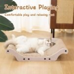 Cat Scratcher Bed Cardboard Cat Scratch Couch Board 25 inches Large Cat Scratching Sofa Lounge & Scratch Pad for Indoor Cats, Furniture Protector - Image 7