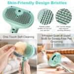 3-in-1 Pet Steam Brush for Dog Cat,Double-Sided Undercoat Rake for Shedding & Grooming,Spray Pet Hair Removal & Deshedding Dematting Comb for Long Short Haired,2 PCS - Image 5