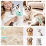 3-in-1 Pet Steam Brush for Dog Cat,Double-Sided Undercoat Rake for Shedding & Grooming,Spray Pet Hair Removal & Deshedding Dematting Comb for Long Short Haired,2 PCS - Image 8