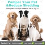 3-in-1 Pet Steam Brush for Dog Cat,Double-Sided Undercoat Rake for Shedding & Grooming,Spray Pet Hair Removal & Deshedding Dematting Comb for Long Short Haired,2 PCS - Image 9