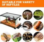 REPTI ZOO 8" X 12" Reptile Heat Pad 24W Fast Heating Pad with Adjustable Thermostat Reptile Heat Mat for Turtles/Hermit Crabs/Bearded Dragons/Leopard Geckos/Snakes/Lizards, and Seed Germination - Image 6