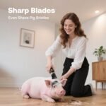 Dog Hair Clippers for Grooming Kit and Dog Paw Trimmer Nail Grinder for Grooming, Low Noise Rechargeable Cordless, Shaver Grooming Supplies for Pet Cats Dogs (Black, White) - Image 4