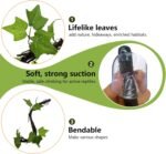 BNOSDM Reptile Climbing Branch Flexible Bend-A-Branch Jungle Vines Terrarium Plant Decoration with Suction Cup for Crested Gecko Chameleon Gecko Snake Tree Frog 2PCS - Image 4