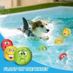 3.14" Squeaky Dog Toys Funny Smile Face Chewing Latex Rubber Soft Fetch Play Interactive Squeaky Dog Balls for Puppy Small Medium Pet Dog (3PCS) - Image 5