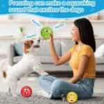 3.14" Squeaky Dog Toys Funny Smile Face Chewing Latex Rubber Soft Fetch Play Interactive Squeaky Dog Balls for Puppy Small Medium Pet Dog (3PCS) - Image 6