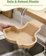 Pawfly Reptile Bathing Pool with Removable Ramp, Reptile Food Dish Feeding Dish, Tortoise Water Dish Water Bowl with Steps, Turtle Bathing Pool Bath Tub Soaking Dish for Gecko Snake Lizard Frog - Image 5