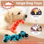 Dog Chew Toys for Aggressive Chewers - 2 Pack Indestructible Teeth Cleaning Chew Toys to Keep Them Busy for Medium & Large Dogs - Image 3