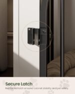 CHOEZON Dog Crate Furniture, Wooden Dog House with Charging Station and Storage Drawer, Indoor Pet Crate End Table for Small Breeds, Dog Kennel for Living Room, Bedroom, White and Walnut MGW01UWL - Image 4