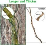 VCEPJH Large Reptile Vines Thick Terrarium Plants 118 Inches Long Flexible Climbing Branch Snake Tank Accessories Greenery Habitat Decor for Bearded Dragon Chameleon Gecko Frog Lizard (L) - Image 5