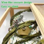 VCEPJH Large Reptile Vines Thick Terrarium Plants 118 Inches Long Flexible Climbing Branch Snake Tank Accessories Greenery Habitat Decor for Bearded Dragon Chameleon Gecko Frog Lizard (L) - Image 7