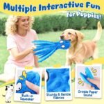 KIPRITII 9-Pack Interactive Puppy Dog Toys for Small Dogs No-Stuffing Squeaky Octopus-Shaped Toy, Cute Plush & Engaging Chew Toys for Puppy Teething to Keep Them Busy - Image 4