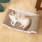 Cat Scratcher Bed Cardboard Cat Scratch Couch Board 25 inches Large Cat Scratching Sofa Lounge & Scratch Pad for Indoor Cats, Furniture Protector - Image 2