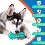 Toothbrush Dog Chew Toy, Stick Bone for Dog Teeth Cleaning, Tooth Brushing, Teething Chew Toys, Dental Oral Care for Small, Medium and Large Dogs(Blue) - Image 4