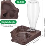 2 Pack Reptile Water Feeder Automatic Water Dispenser Waterer 13.5Oz Feeding Accessories Tank Lizards Waterer for Bearded Dragon Terrarium Turtle Tank Feeding Geckos Frog (Brown) - Image 3
