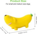 5.3'' Squeak Latex Dog Toys Banana 3 Pcs, Funny Fruit Sets Pet Toys Puppy Small Medium Dog Squeaky Chew Toys - Image 5