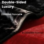 gogobunny Waterproof Blanket for Dogs and Cats, Reversible Flannel Double-Sided Furniture Protector for Couch Sofa Bed Against Spills & Pet Fur (60" x 80", Black/Red) - Image 5