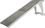 PetSafe CozyUp Wooden Bed Ramp for Cats & Dogs, Furniture-Grade with High-Traction Carpet Surface, White - Image 2