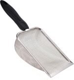SunGrow Reptile Sand Scoop, Stainless Steel Sifter for Lizard, Gecko & Snake Habitat, Substrate Scoop, Non-Slip Handle, Fine Mesh Scooper for Clumping Sand – Not Suitable for Pellet or Crystal Litter - Image 2