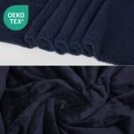 Waterproof Dog Blanket for Large Dogs - Reversible Washable Pet Blanket, Soft Sherpa Fleece Furniture Protector, Cat Throw Bed Couch, Navy, 60"x80" - Image 3