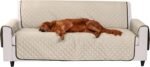 Furhaven Water-Resistant & Reversible Sofa/Couch Cover Protector for Dogs, Cats, & Children - Two-Tone Pinsonic Quilted Living Room Furniture Cover - Espresso/Clay, Sofa - Image 3