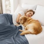Smiry Waterproof Blanket Throw for Large Dogs, Soft Reversible Dog Blanket for Sofa Couch Bed, Washable Leakproof Sherpa Fleece Furniture Couch Protector(50"x60", Grey/White) - Image 5