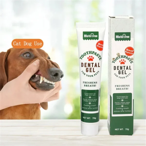 Pet Dog Tootpaste Cleaning Supplies Vanilla Beef Flavor Pet Cat Dog Toothpaste - Image 2