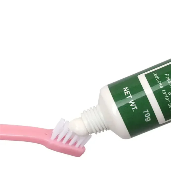 Pet Dog Tootpaste Cleaning Supplies Vanilla Beef Flavor Pet Cat Dog Toothpaste - Image 3