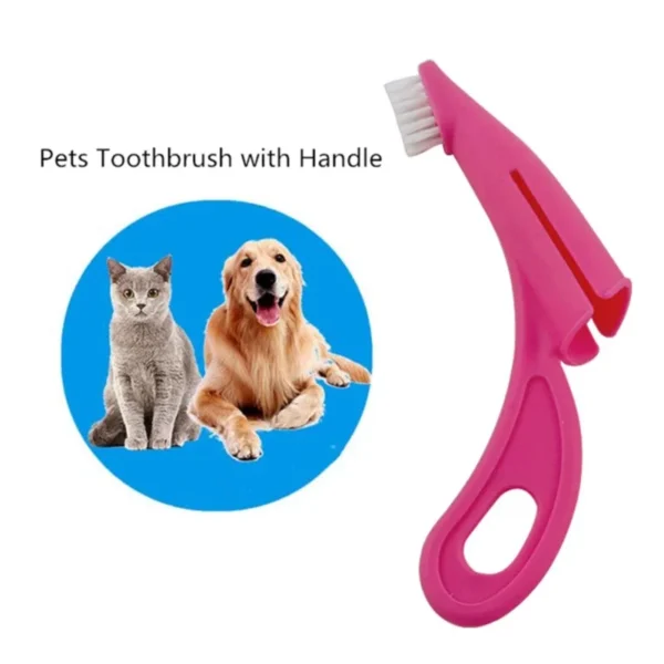 1Pcs Pet Finger Toothbrush Teddy Dog Brush Bad Breath Tartar Teeth Tool Dog Cat Cleaning Supplies 2 Colors Dog Toothbrushes Dog - Image 4